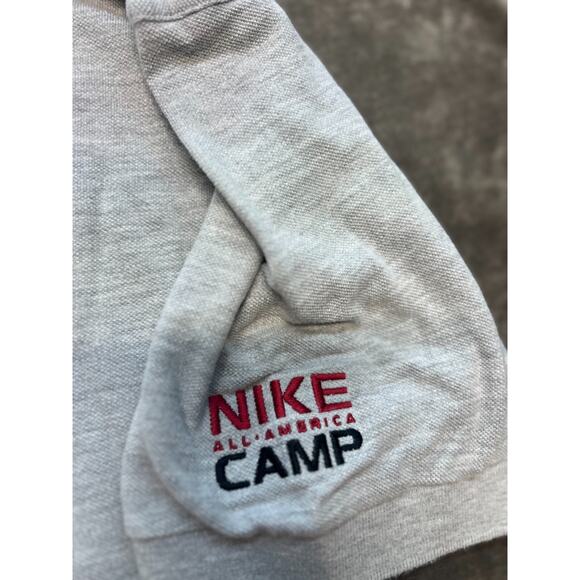 Nike All America Camp Gray Polo XXL Short Sleeve Shirt - Picture 6 of 10